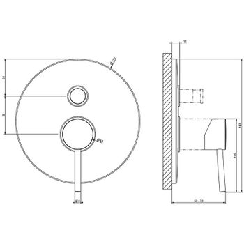 Смеситель для душа Gessi Emporio Via tortona 18779#031 Хром — фото 2, Смеситель для душа