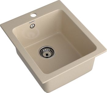 GRANFEST Мойка PRACTIK 505 1-чаша 505*427мм кашемир арт.GF- — фото 1, Кухонные мойки