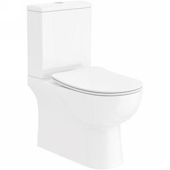 Унитаз компакт Bond F02-00 Белый с бачком и сиденьем Микролифт — фото 1, Напольные унитазы