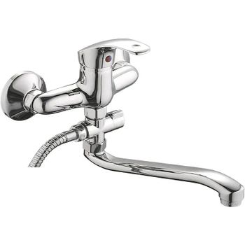 Смеситель для ванны Ledeme H36 2136L универсальный Хром — фото 1, Смеситель для ванны