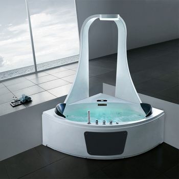 Акриловая ванна Gemy G9069 K 151х151 с гидромассажем — фото 2, Акриловые ванны