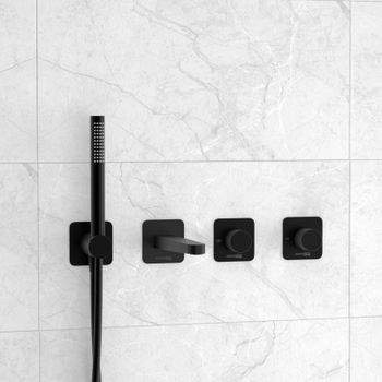 A5251.299.301.302.242.217 Встраиваемый комплект для ванны с лейкой и изливом — фото 1, Смеситель для ванны