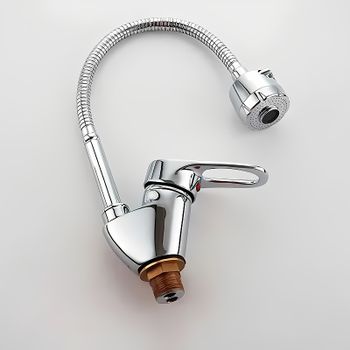 Смеситель для кухни Haiba HB4304-3 Хром — фото 3, Смесители для кухни