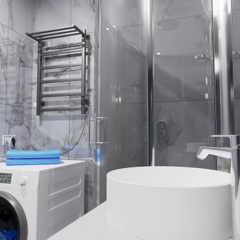 Электрический полотенцесушитель Altasan ПарусПроф 80х50 ПарусПроф8050ПГ с полкой Графит — фото 3, Электрические полотенцесушители