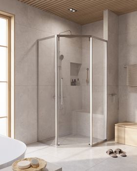 Душевой уголок CEZARES RELAX-304-P-1-100-C-CR — фото 1, Душевые уголки