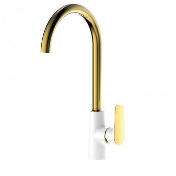 Смеситель для кухни Iddis Cloud CLOWG00i05 Золото/белый — фото 1, Смесители для кухни