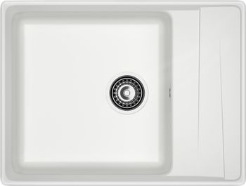 GRANFEST Мойка LEVEL 660L 1-чаша+крыло 660*500мм иней арт.GF- — фото 2, Кухонные мойки