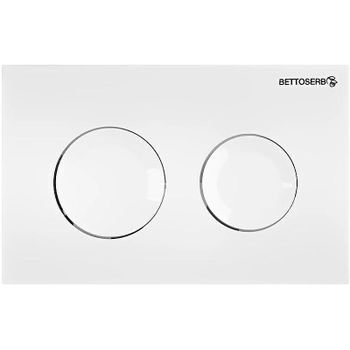 Клавиша смыва Bettoserb Sava Fix Slim Sitnica 40006466 Белая глянцевая — фото 1, Кнопки смыва