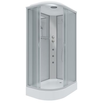 Душевая кабина Niagara Classic NG-3312-14RG (120х80х215) низкий поддон(13см),стекло матовое,3 места — фото 1, Душевые кабины