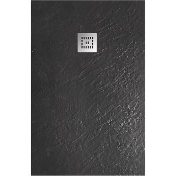 Душевой поддон из искусственного камня BelBagno Uno 120x90 TRAY-MR-UNO-AH-120/90-35-NERO-CR Черный м — фото 1, Душевые поддоны из искусственного камня
