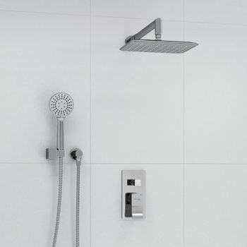 A14131 Встраиваемый комплект для душа с верхней душевой насадкой и лейкой — фото 1, Встраиваемые душевые комплекты