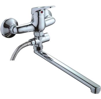 Смеситель для ванны Ledeme H13 2113L универсальный Хром — фото 1, Смеситель для ванны