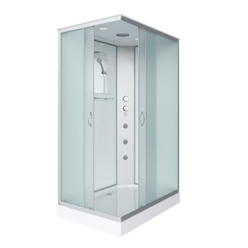 Душевая кабина Niagara Classic NG-43285-14QG (120х80х215) низкий поддон(13см),стекло матовое,3 места — фото 1, Душевые кабины