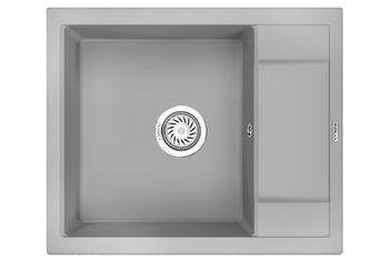 Granula-6002, АЛЮМИНИУМ, кухонная мойка, кварц — фото 1, Кухонные мойки