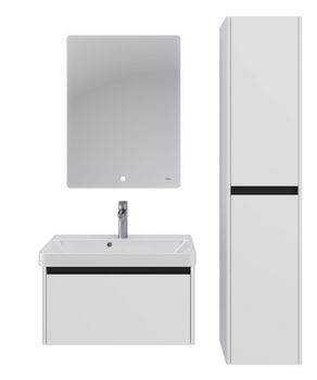 Тумба Luxury, 70 см, подвесная, 1 ящик, белый матовый — фото 2, Тумбы под раковину