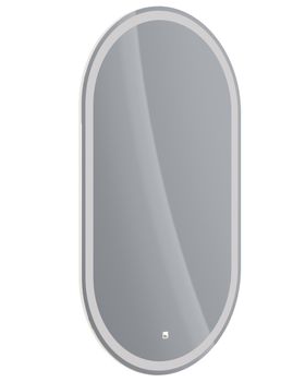 Зеркало LUNO , 55*100см, сенсорный выключатель, LED-подсветка, ф-ция антизапотевания — фото 3, Зеркала в ванную комнату