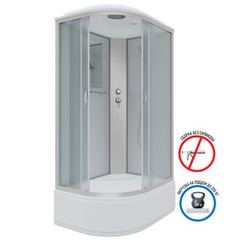 Душевая кабина Niagara Classic NG-2310-14R (120х80х215) высокий поддон(40см),стекло матовое,4 места — фото 2, Душевые кабины