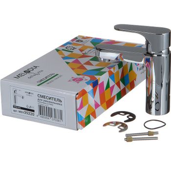 Смеситель для раковины Melodia della vita Rock MDV35220 Хром — фото 2, Смесители для раковины