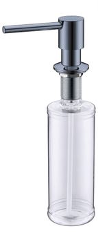 Дозатор для мыла PLUM 0,5L ANTHRACITE — фото 1, Дозаторы для кухонных моек