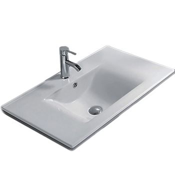 Раковина CeramaLux 121 JY-807-120 Белая — фото 1, Раковины встраиваемые сверху