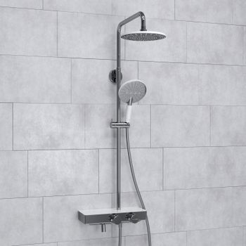 A113.067.059.CH Thermo Душевой комплект с термостатическим смесителем — фото 1, Душевые стойки