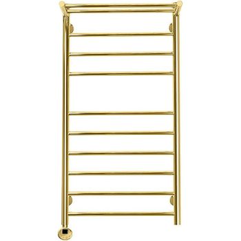 Электрический полотенцесушитель Domoterm Медея с/п П10 500x1000 EL с полкой Золото — фото 1, Электрические полотенцесушители