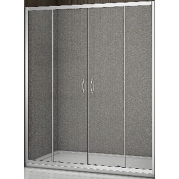 Душевая дверь в нишу Good Door Latte WTW-TD-170-G-WE 170 профиль Белый стекло матовое — фото 1, Раздвижные душевые двери