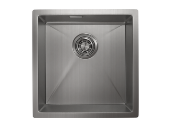 Granula-4445U, СТАЛЬ САТИН, стальная кухонная мойка — фото 1, Кухонные мойки