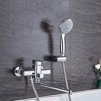 Смеситель для ванны Ledeme H33 2233L универсальный Хром — фото 4, Смеситель для ванны