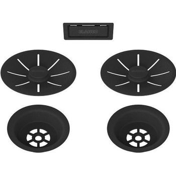 Выпуск для мойки Blanco C-overflow 239979 Черный матовый — фото 1, Донные клапаны