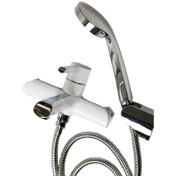 Смеситель для ванны Haiba HB60805-8 Белый Хром — фото 3, Смеситель для ванны