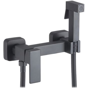 Гигиенический душ со смесителем D-Lin D180201-A Черный матовый — фото 1, Гигиенические души