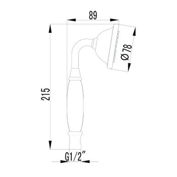 Ручной душ Lemark LM8007C Хром — фото 2, Лейки для душа