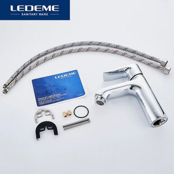 Смеситель для раковины Ledeme H34 1034L Хром — фото 9, Смесители для раковины