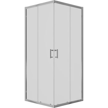 Душевой уголок Ambassador Kingston 90х90 14011102 профиль Хром стекло прозрачное — фото 10, Квадратные душевые уголки