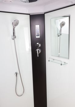 Душевая кабина Niagara Classic NG-6708-14P (90х90х215) высокий поддон(40см),черный,стекло прозрачное — фото 5, Душевые кабины