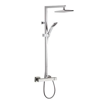 Душевой гарнитур Remer Qubica Q37 Хром — фото 1, Душевые гарнитуры