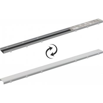 Решетка для душевого лотка Alcaplast 85 OPTION-850M Хром для лотков из пластмассы / под плитку — фото 1, Решетки для лотков и трапов