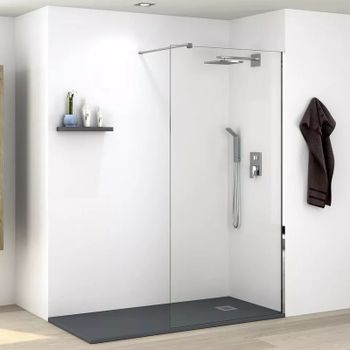 Душевая перегородка Parly 100 T100 профиль Хром стекло прозрачное — фото 1, Душевые перегородки