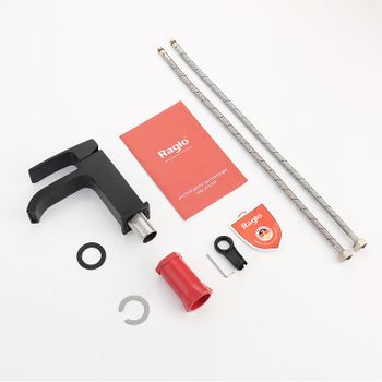 Смеситель для раковины Raglo R02.10.06 Черный матовый — фото 7, Смесители для раковины