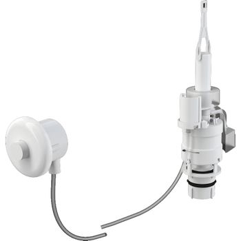 Клавиша смыва Alcaplast MPO10 пневматическая Белая — фото 1, Кнопки смыва