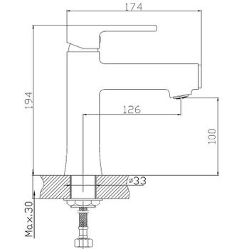 Смеситель для раковины Haiba HB10652-7 Черный матовый — фото 2, Смесители для раковины