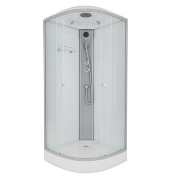 Душевая кабина Niagara Eco E90/13/MT (90х90х215) низкий поддон(13см),стекло матовое,3 места — фото 3, Душевые кабины