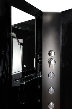 Душевая кабина Niagara Classic NG-6501-14BKTG (90х90х210) средний поддон(26см),черный,стекло тониров — фото 6, Душевые кабины