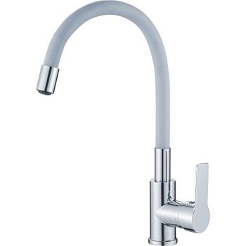 Смеситель для кухни Haiba HB70112-3 Хром Серый — фото 1, Смесители для кухни