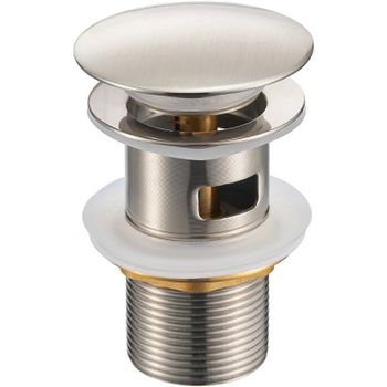 Донный клапан Milacio Ultra MCU.050.SS click-clack Нержавеющая сталь — фото 1, Донные клапаны