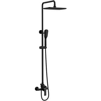 Душевая система Lemark Ursus LM7260BL Черная — фото 1, Душевые стойки