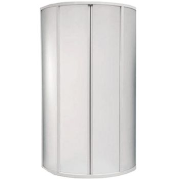 Душевой уголок Bas Басфор 90х90 ШТ00012 профиль Белый стекло Грейп — фото 1, Душевые уголки четверть круга