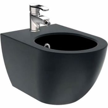 Биде Creavit Free FE510-00SM00E-0000 подвесное Черное матовое — фото 1, Биде подвесные
