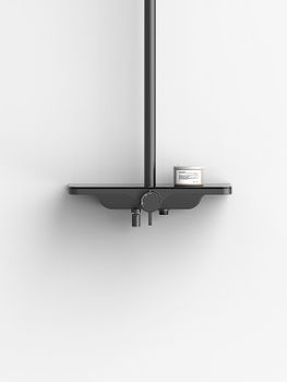 Душевая система AQUAme AQM8002B Черная матовая — фото 3, Душевые стойки